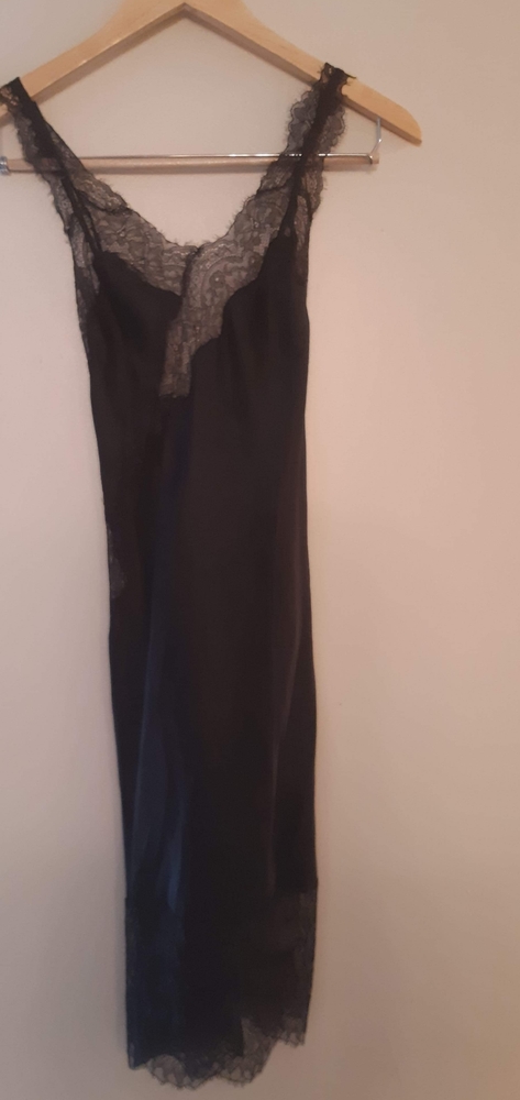 NWT Victoria Secret Satin Black Slip